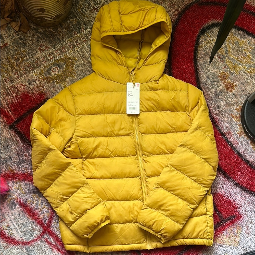 Uniqlo Kids Yellow Puffer Jacket